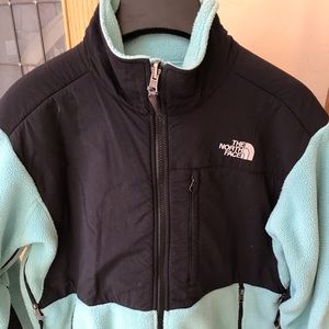 North Face Fleece size L, mint & black